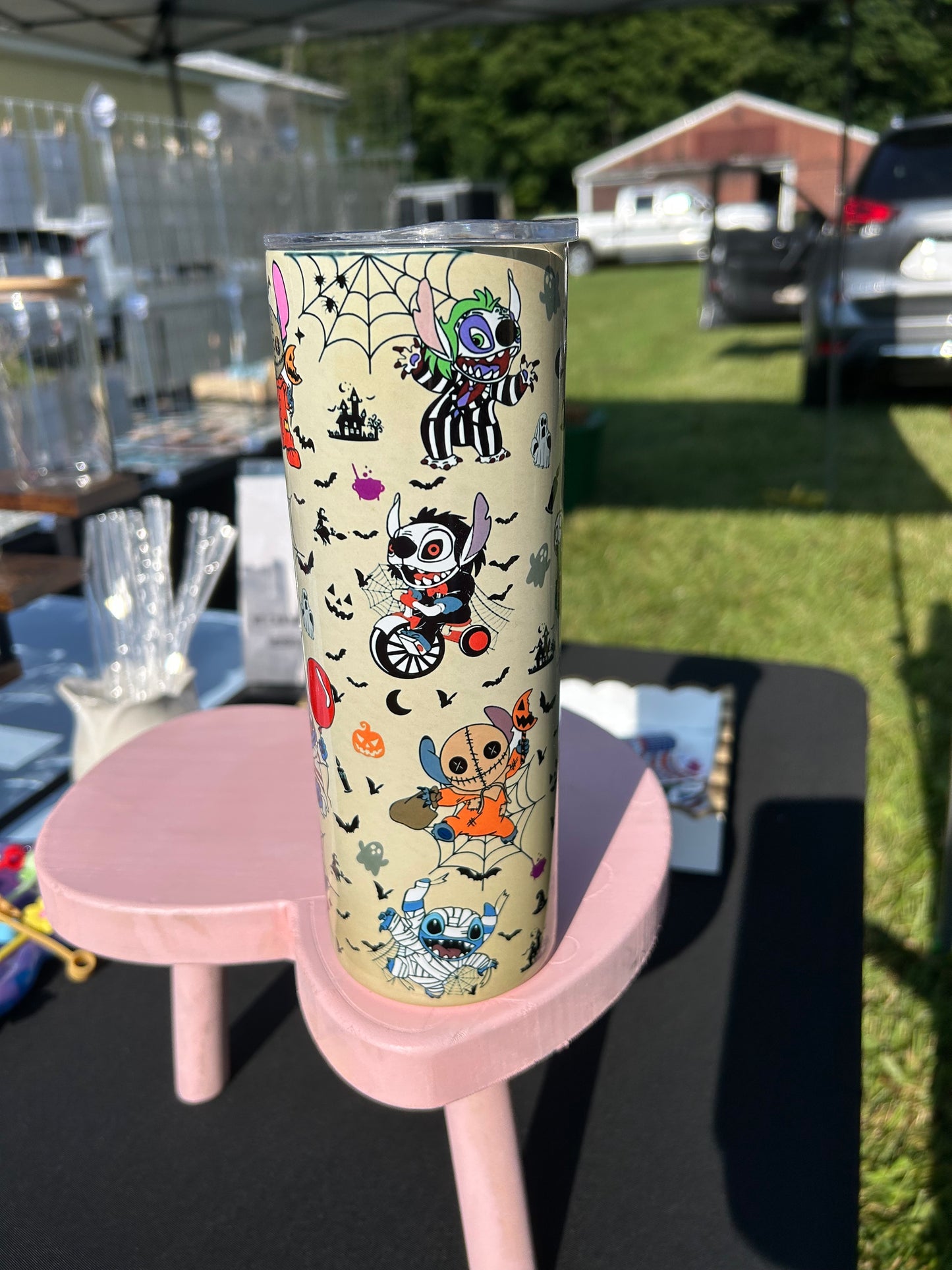 Spooky Monster Mashup Tumbler