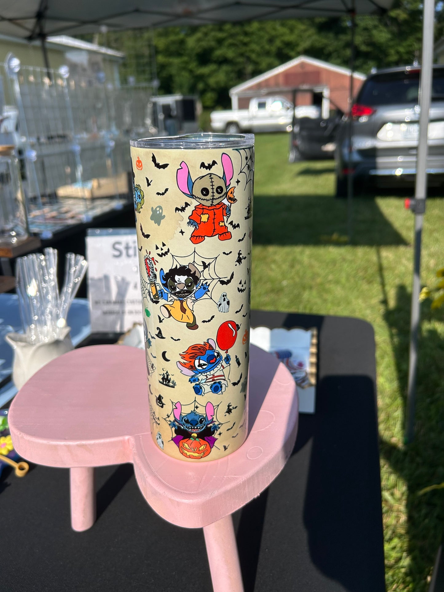Spooky Monster Mashup Tumbler