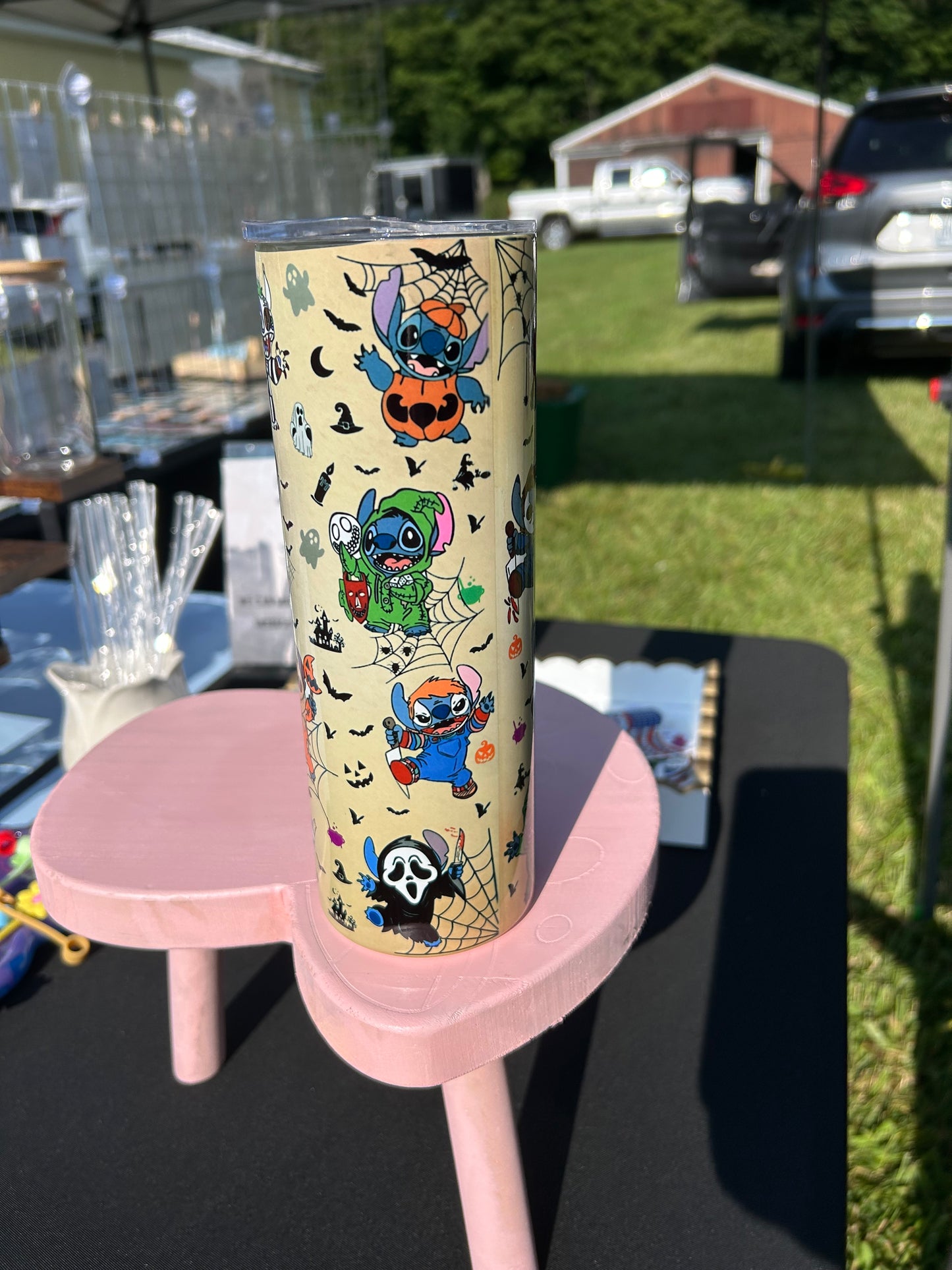 Spooky Monster Mashup Tumbler